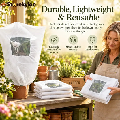 Plant Frost Cover Nonwoven Reusable Warm Shrubs Blanket 🎍