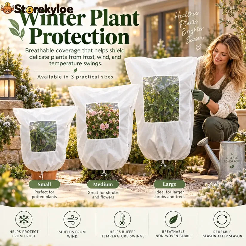 Plant Frost Cover Nonwoven Reusable Warm Shrubs Blanket 🎍