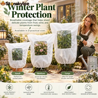 Plant Frost Cover Nonwoven Reusable Warm Shrubs Blanket 🎍