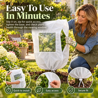 Plant Frost Cover Nonwoven Reusable Warm Shrubs Blanket 🎍
