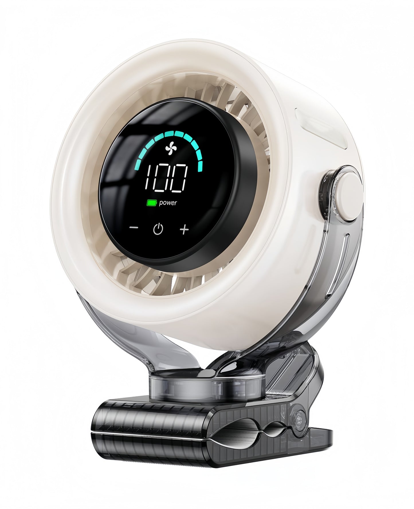 3-in-1 Clip On Turbo Fan | Touch LED Display, 100 Speeds, Quiet Powerful Circulation Fan🌀