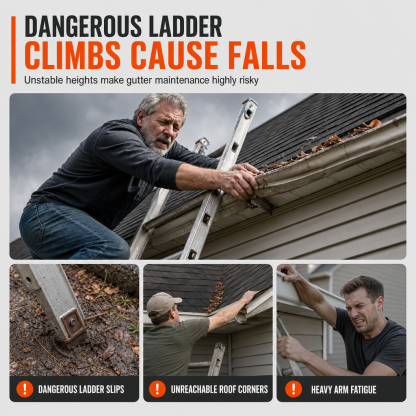 🔥No-Climb Gutter Cleaning Tool