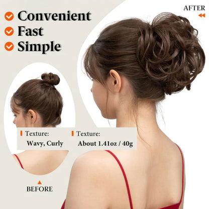 🔥50% OFF🔥Messy Side Comb Clip In Bun Hair Accessory