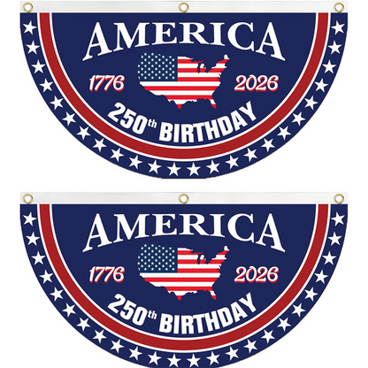 Honor Your American Pride🔥Handcrafted by Veterans - 250th Anniversary USA Fan Flag🎖️