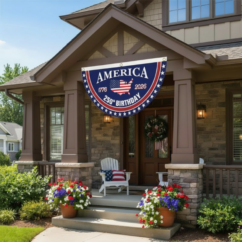 Honor Your American Pride🔥Handcrafted by Veterans - 250th Anniversary USA Fan Flag🎖️