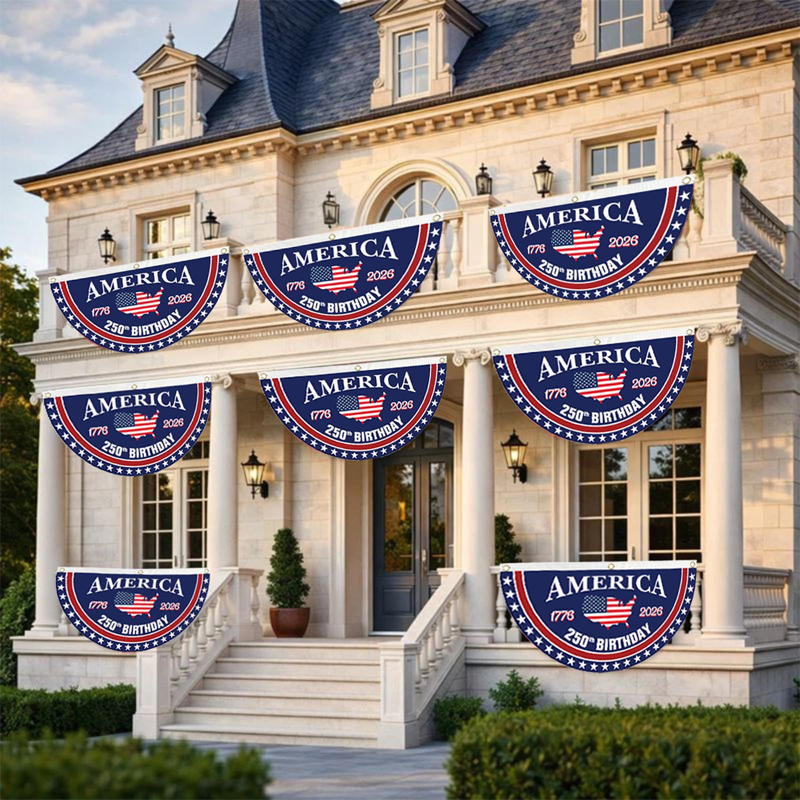 Honor Your American Pride🔥Handcrafted by Veterans - 250th Anniversary USA Fan Flag🎖️
