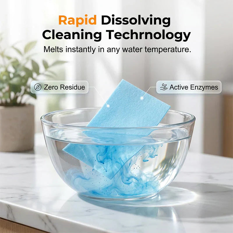 Water-Soluble Floor Cleaning Sheets