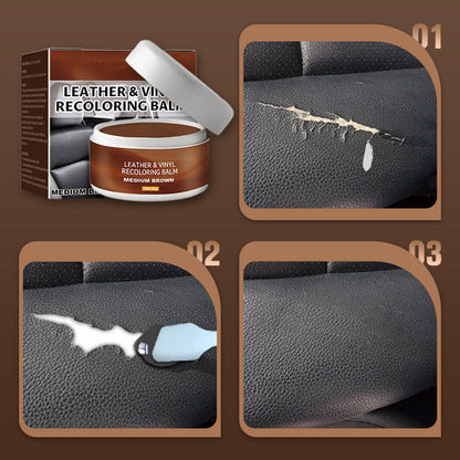 Leather Repair Paste – Fills scratches & scuffs, restores texture. Available in multiple colours💺🛡️