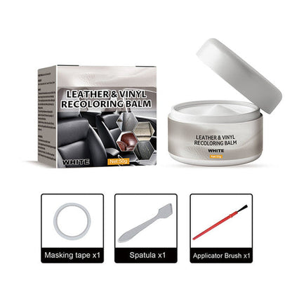 Leather Repair Paste – Fills scratches & scuffs, restores texture. Available in multiple colours💺🛡️