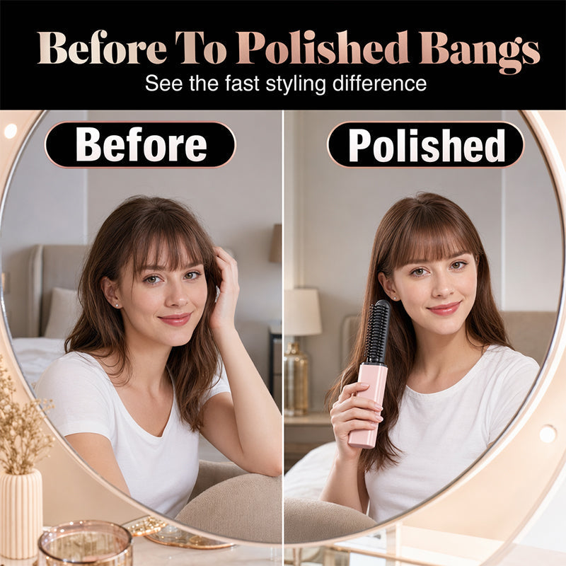 💇 Cordless Mini Bang Styling Comb