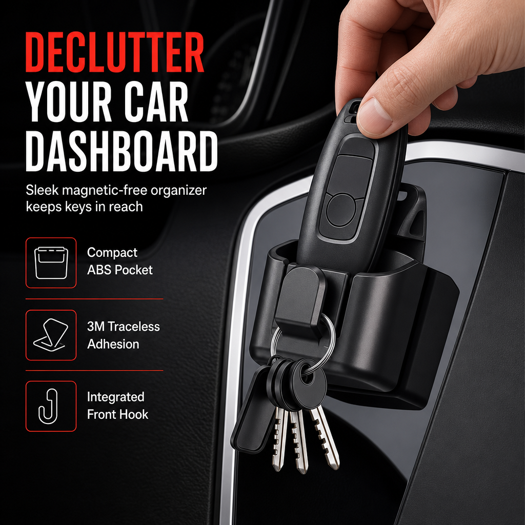 🥳 Best Seller 🥳💞 Buy 1 Get 1 Free! Car Key Fob Holder with Hook