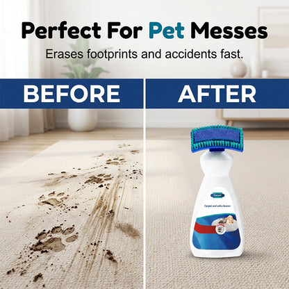 🧼 No-Rinse Carpet & Sofa Cleaner – Upholstery Cleaner with Built-In Brush