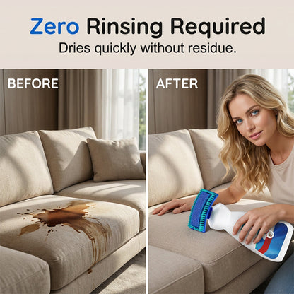 🧼 No-Rinse Carpet & Sofa Cleaner – Upholstery Cleaner with Built-In Brush