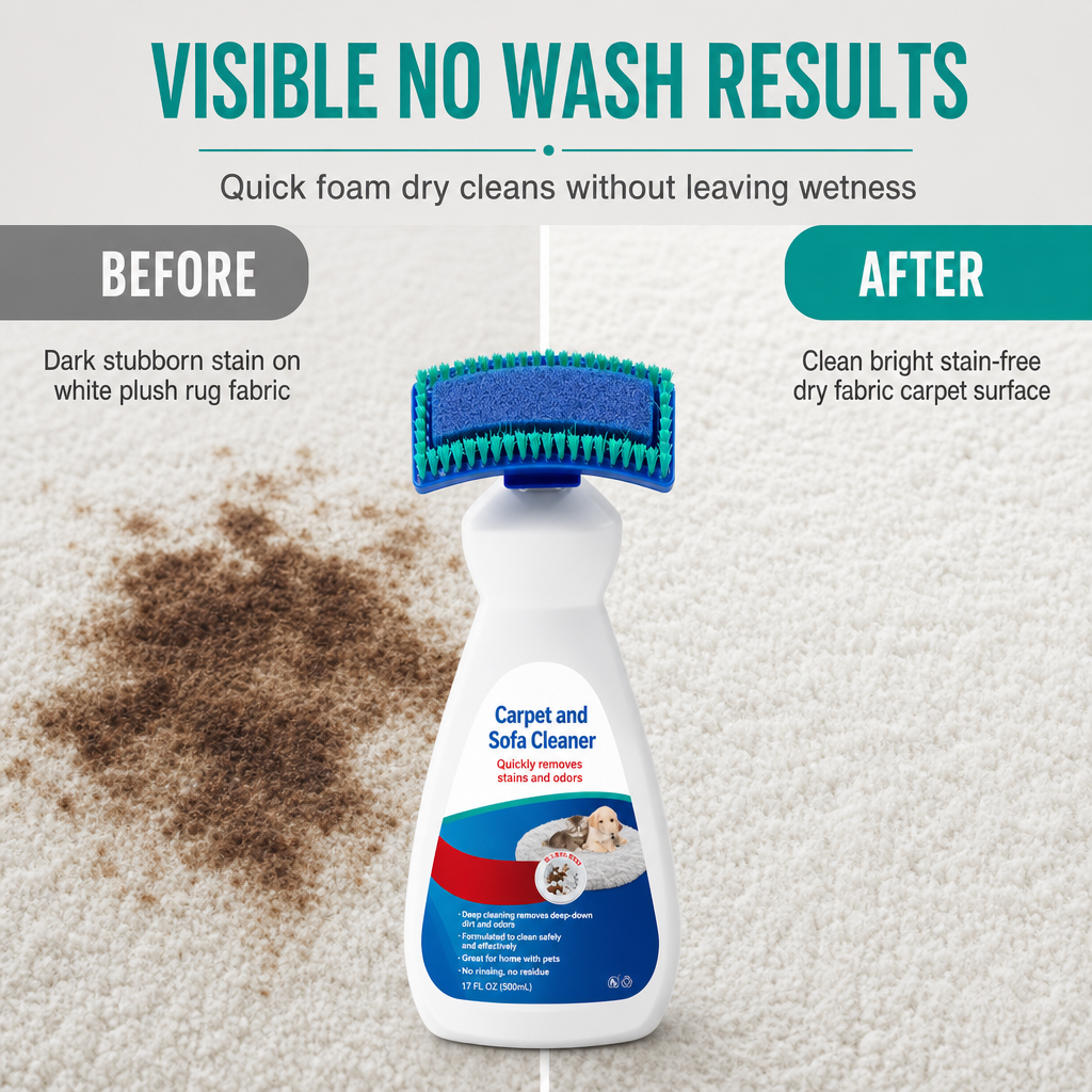 🔥LAST DAY 50%OFF💞50K+ SOLD! 🥩🍴 50% OFF!Waterless Fabric and Carpet Cleaner