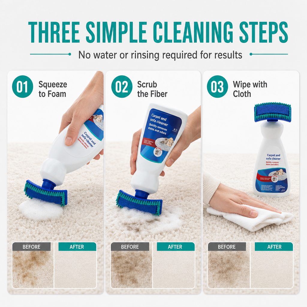 🔥LAST DAY 50%OFF💞50K+ SOLD! 🥩🍴 50% OFF!Waterless Fabric and Carpet Cleaner