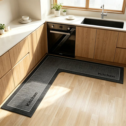 🏠 50% OFF! 💧 L-Shaped Kitchen Mat – Quick-Drying, Non-Slip & Comfortable Floor Protection for a Cleaner Kitchen ✨