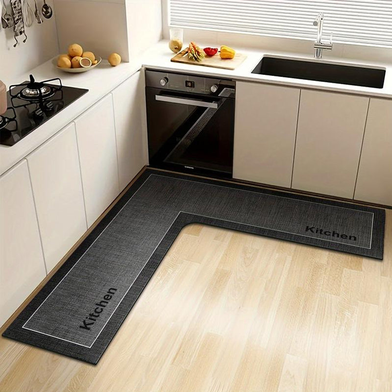 🏠 50% OFF! 💧 L-Shaped Kitchen Mat – Quick-Drying, Non-Slip & Comfortable Floor Protection for a Cleaner Kitchen ✨