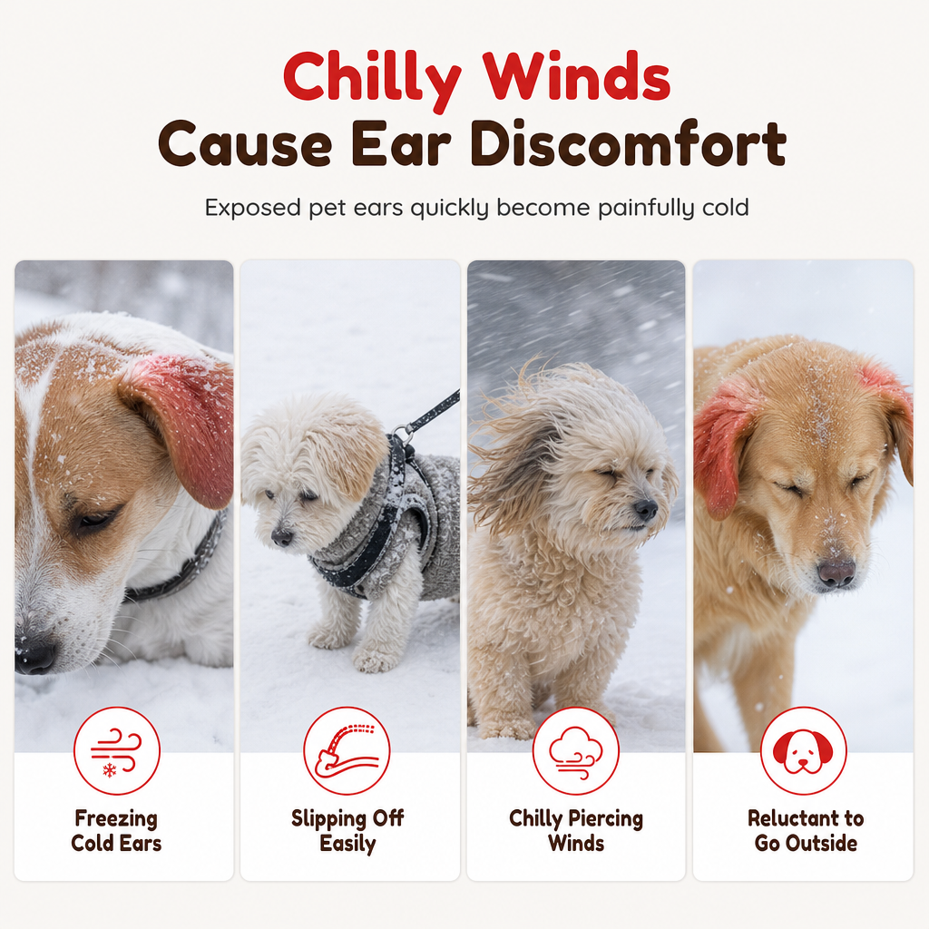 Cute Puppy Ear Winter Knit Hat with Ear Flaps
