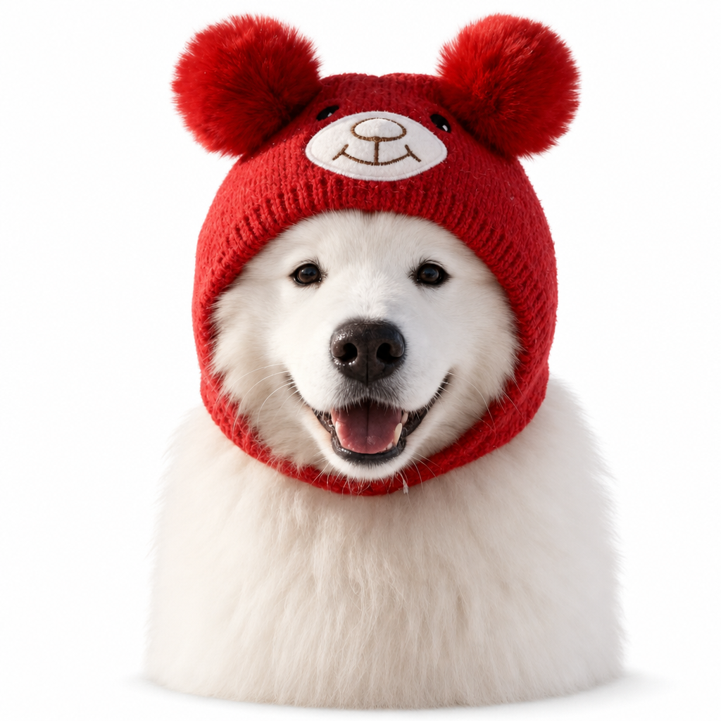 Cute Puppy Ear Winter Knit Hat with Ear Flaps
