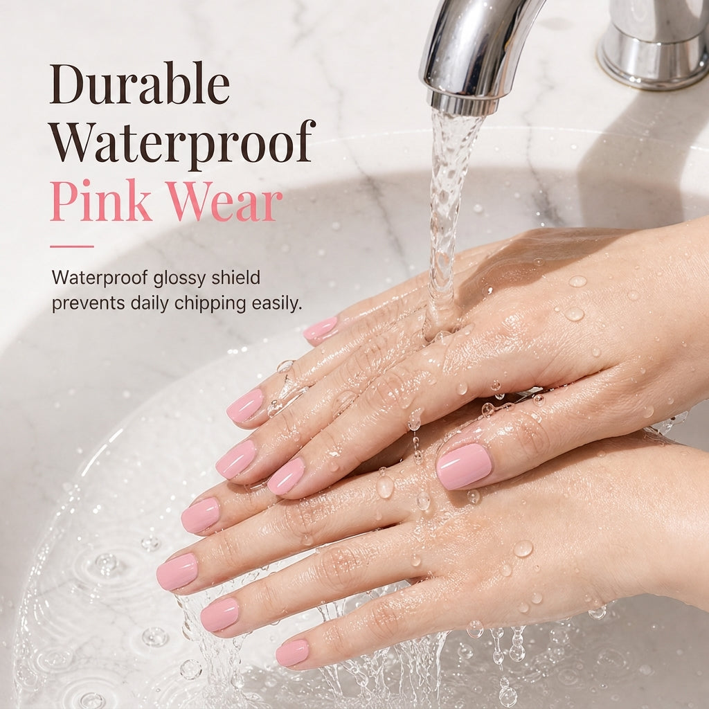 💅 50% OFF NOW! Quick-Dry Waterproof Oil-Based Nail Polish – Fast-Drying, Water-Resistant & High-Gloss Finish – Perfect for a Flawless Pink Manicure ✨