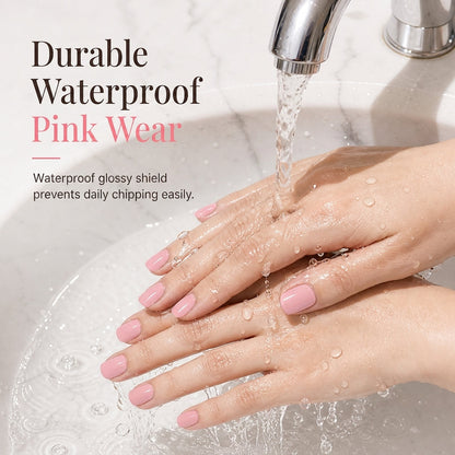 💅 50% OFF NOW! Quick-Dry Waterproof Oil-Based Nail Polish – Fast-Drying, Water-Resistant & High-Gloss Finish – Perfect for a Flawless Pink Manicure ✨