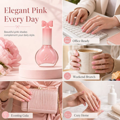 💅 50% OFF NOW! Quick-Dry Waterproof Oil-Based Nail Polish – Fast-Drying, Water-Resistant & High-Gloss Finish – Perfect for a Flawless Pink Manicure ✨
