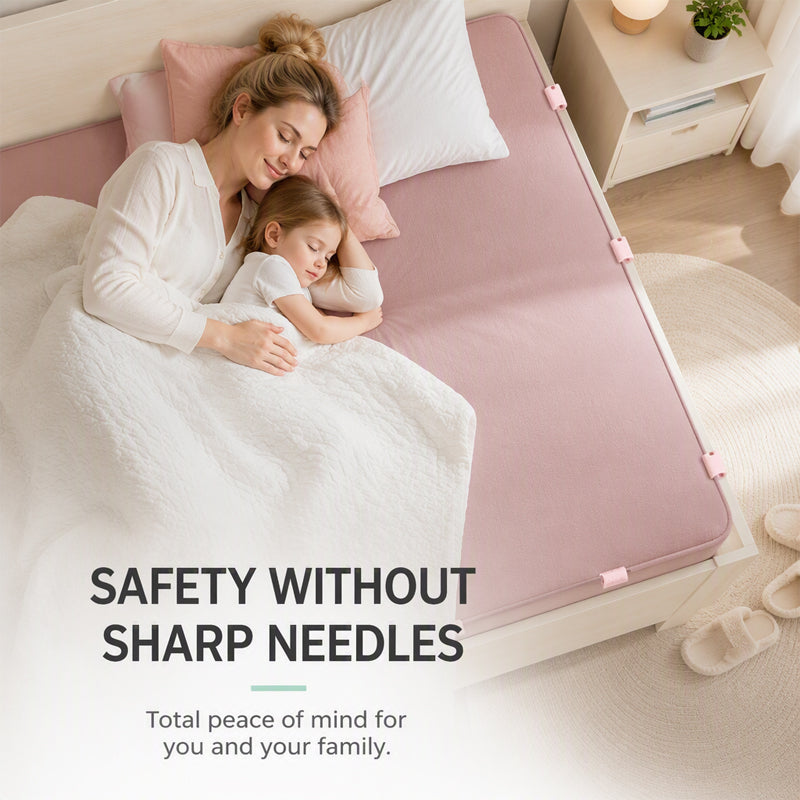 🥳HOT SALE🥳💞6 pcs per bag! 🛏️📌 50% OFF! Needle-Free Bedsheet Clip  durable ABS, grip edges without sharp pins. Keep sheets neatly in place! 🛡️✅