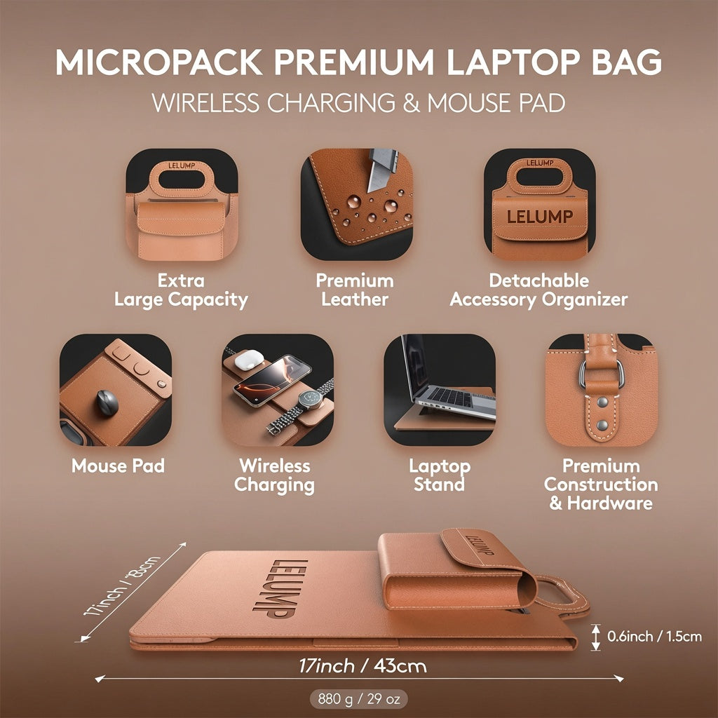 💻New Premium Wireless Charging Laptop Bag